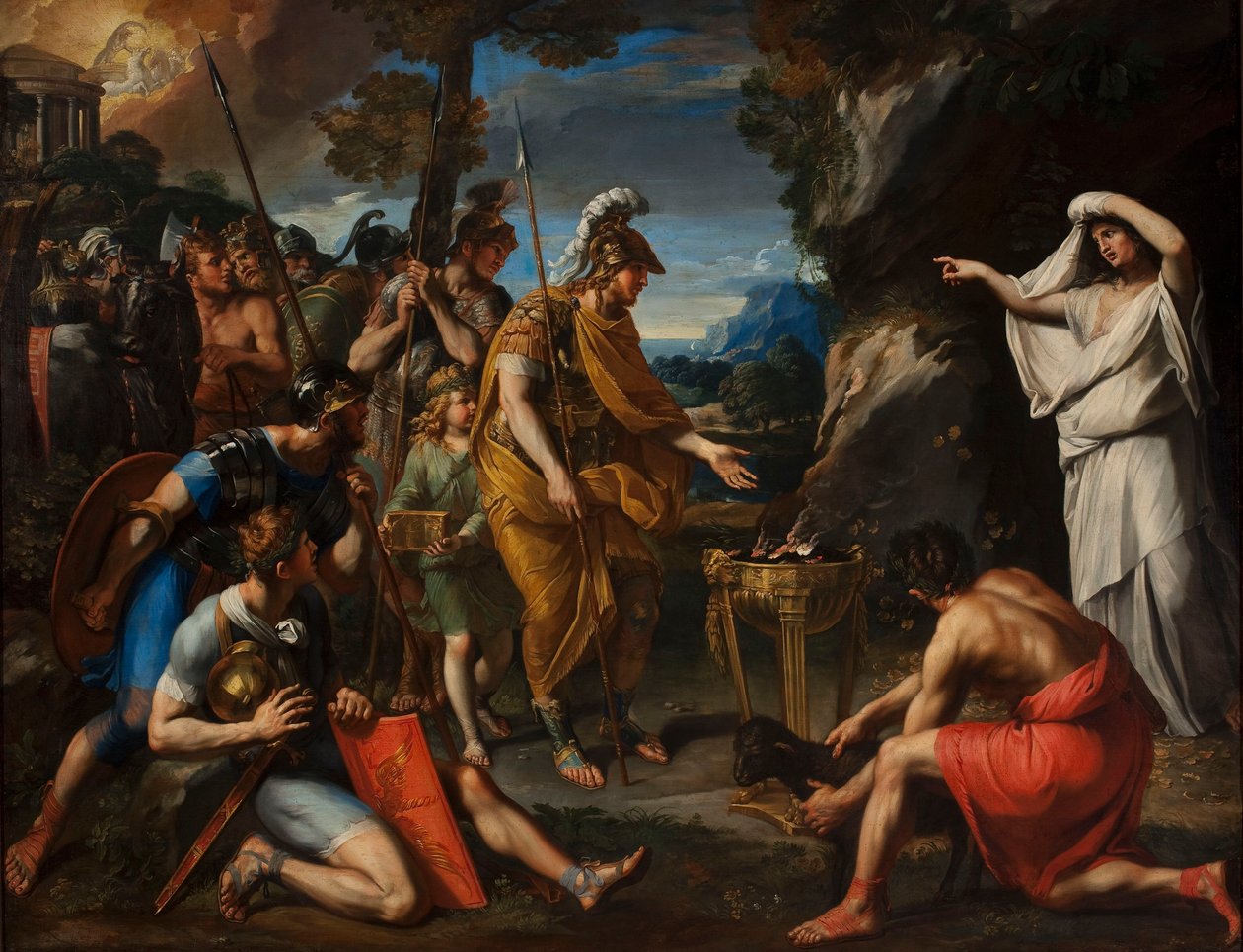 Aeneas og den cumaeiske sibylle av Francois Perrier