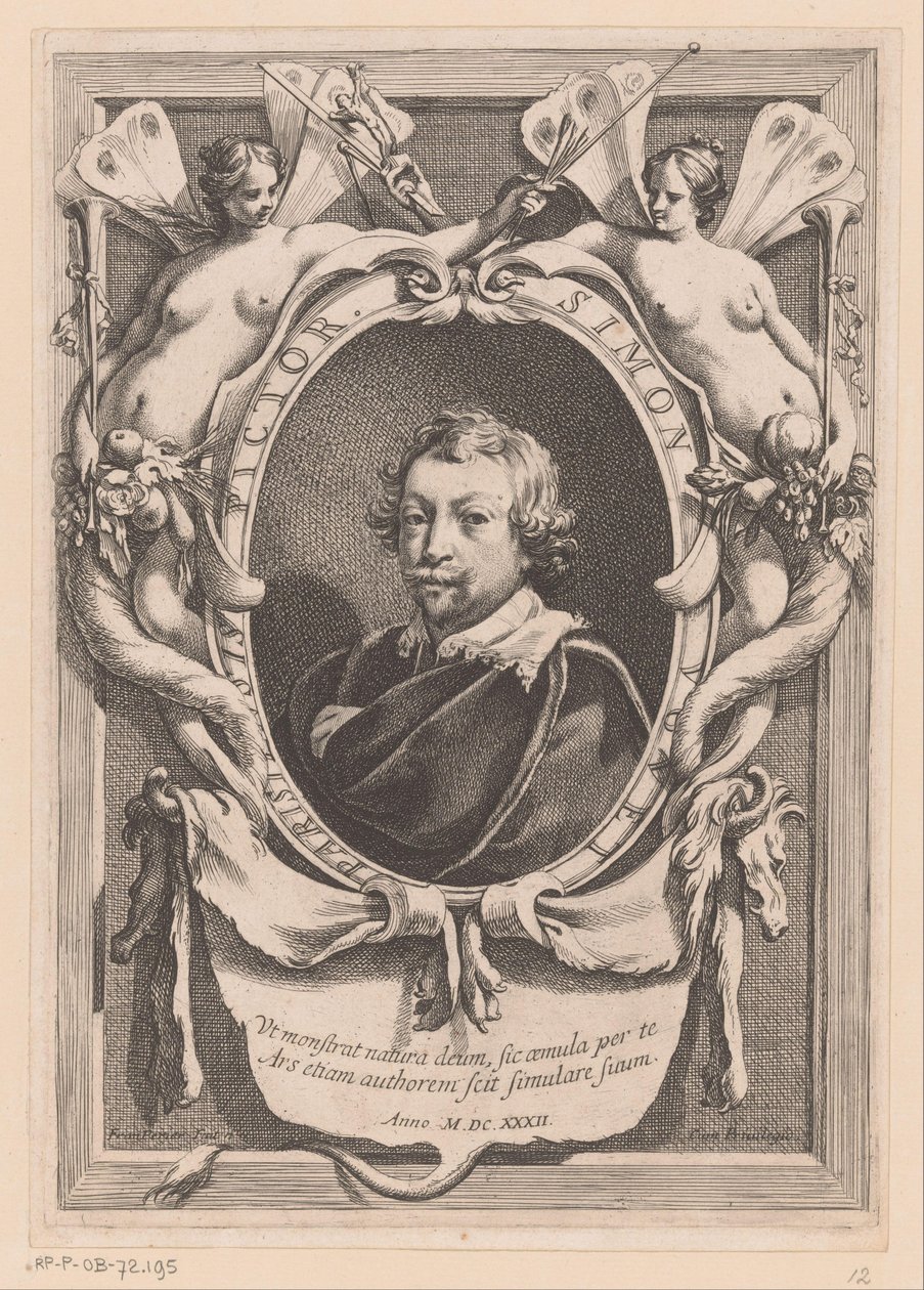 Portrett av Simon Vouet Paris-maleren Simon Vouet (tittel på objekt) av Francois Perrier