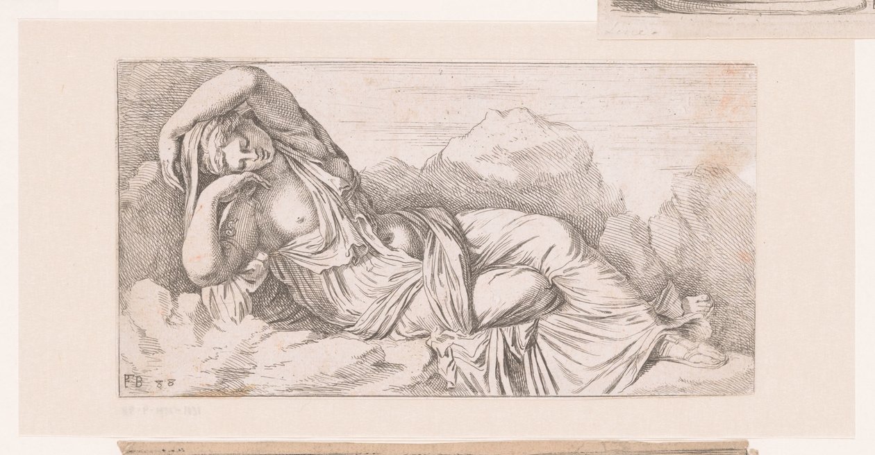 Liggende Cleopatra-statue Antikke statuer av Roma (serietittel) av Francois Perrier