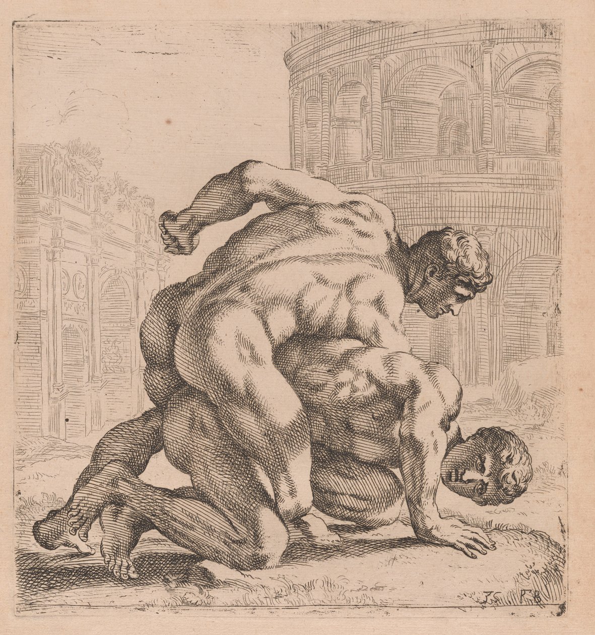 Medici-bryterne, sett fra siden, vendt mot høyre [plate 35] av Francois Perrier
