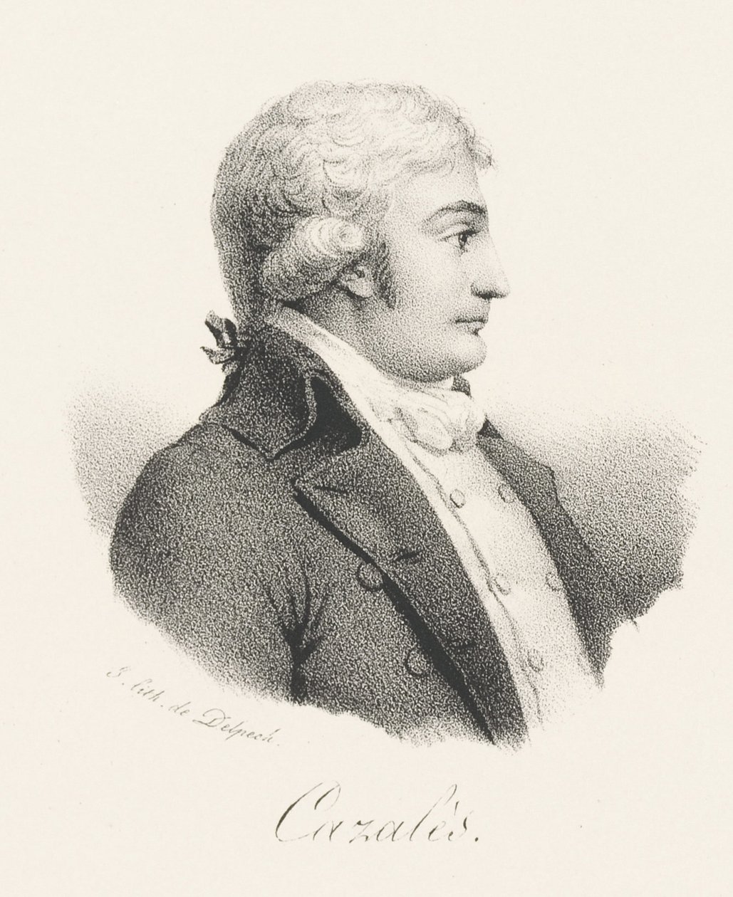 Jacques Antoine Marie de Cazales 1758-1805, ca 1820. av Francois Seraphin Delpech