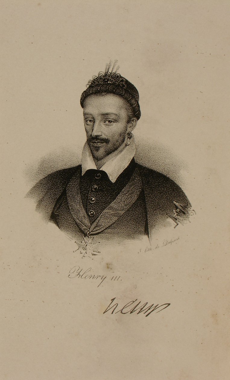 Kong Henri III (1551-89) av Frankrike av Francois Seraphin Delpech
