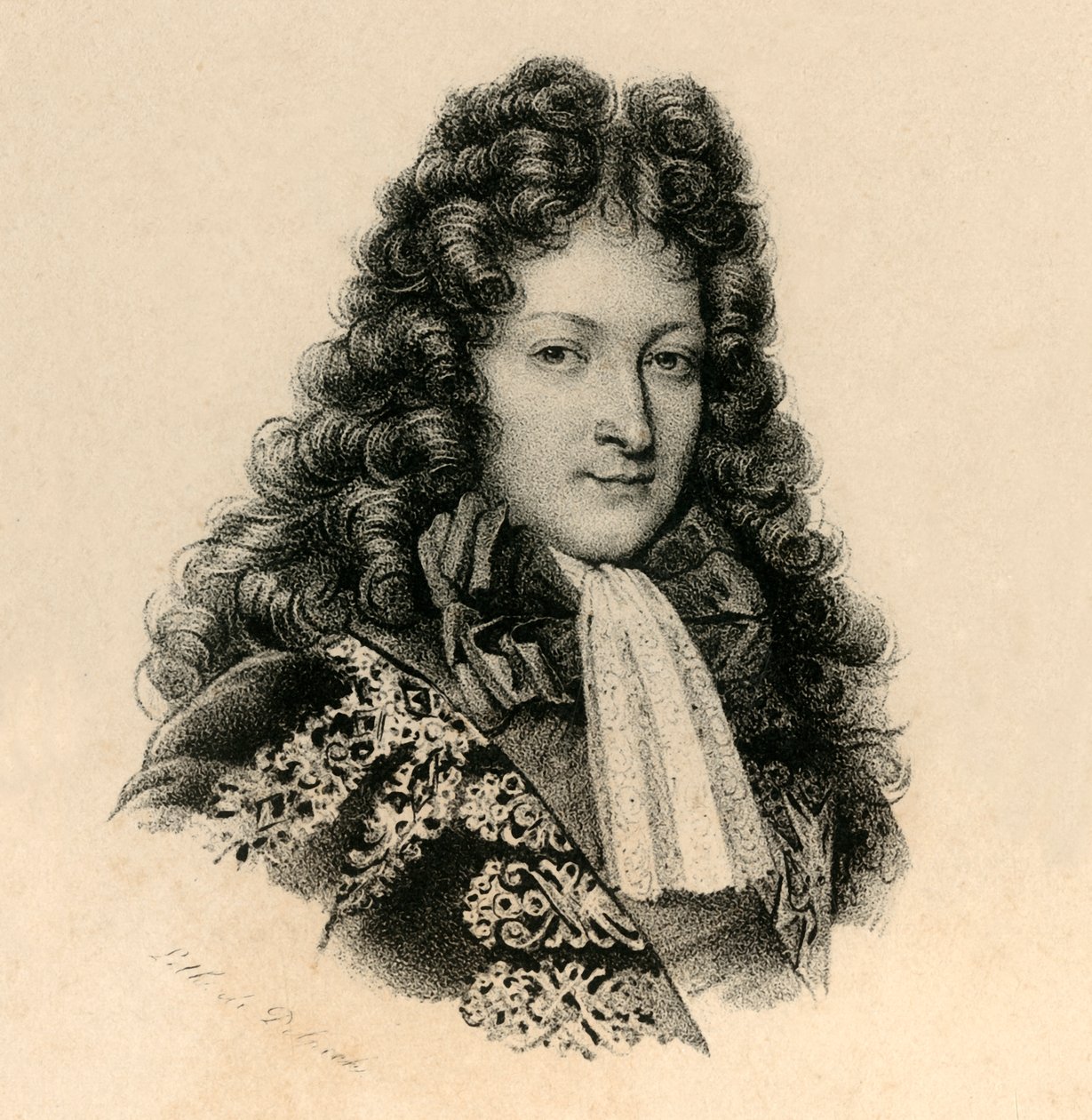 Louis Dauphin Sønn av Louis XIV, 1661-1711, c1830. av Francois Seraphin Delpech