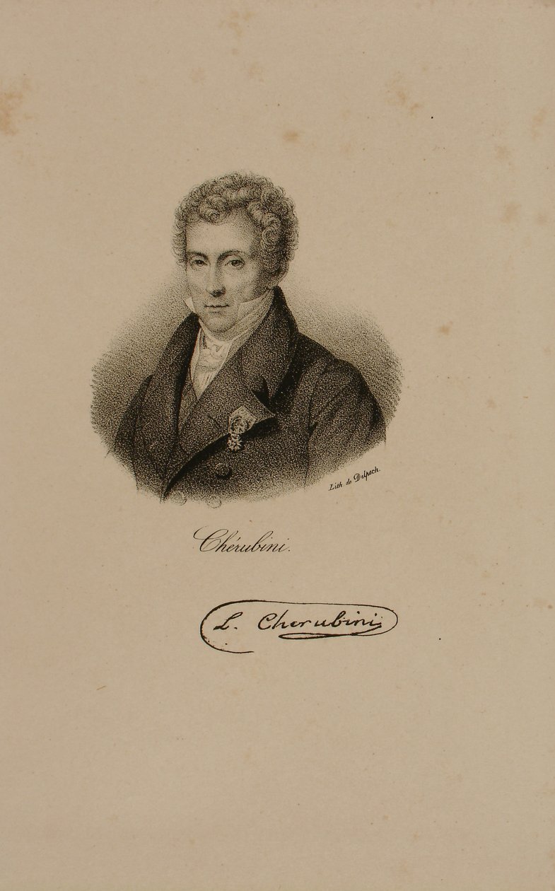 Luigi Cherubini (1760–1842) av Francois Seraphin Delpech