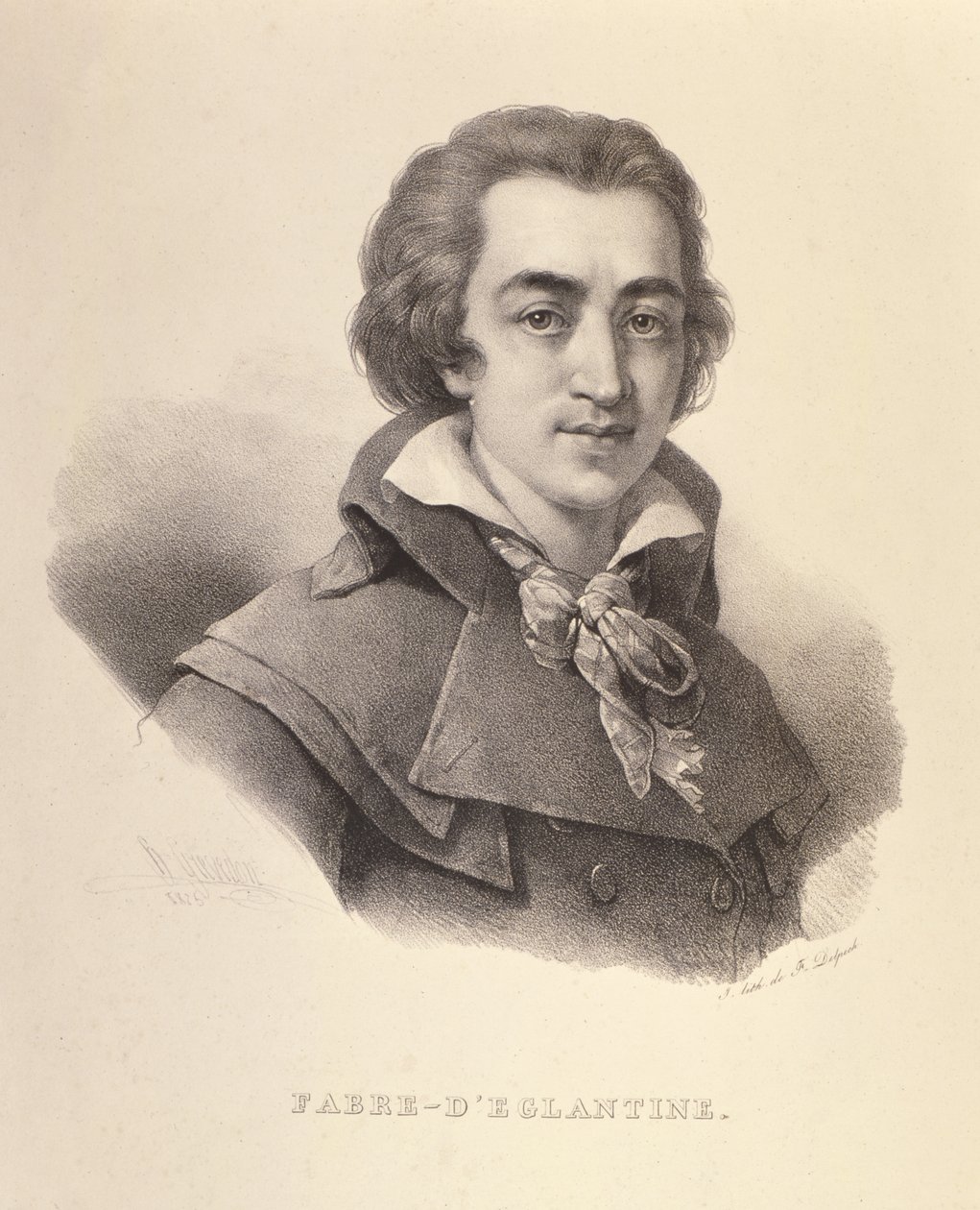 Portrett av Fabre dEglantine (1750-94), 1825 av Francois Seraphin Delpech