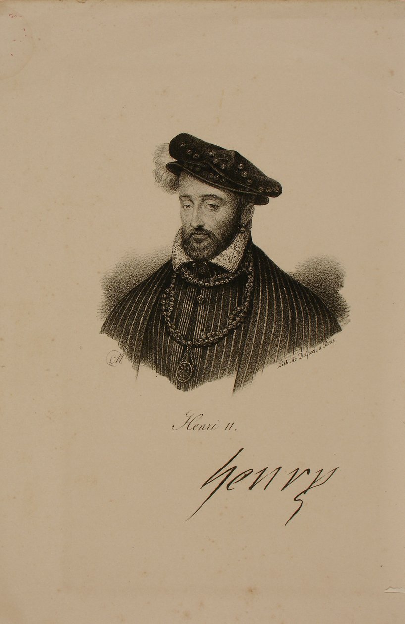 Portrett av Henri II (1519-59) konge av Frankrike 2 av Francois Seraphin Delpech
