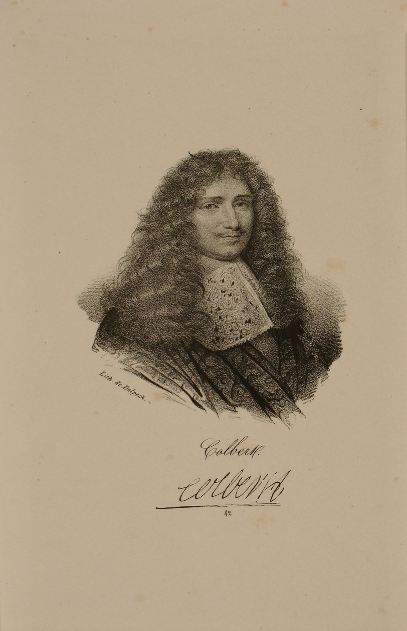 Portrett av Jean Baptiste Colbert (1619-83) av Francois Seraphin Delpech