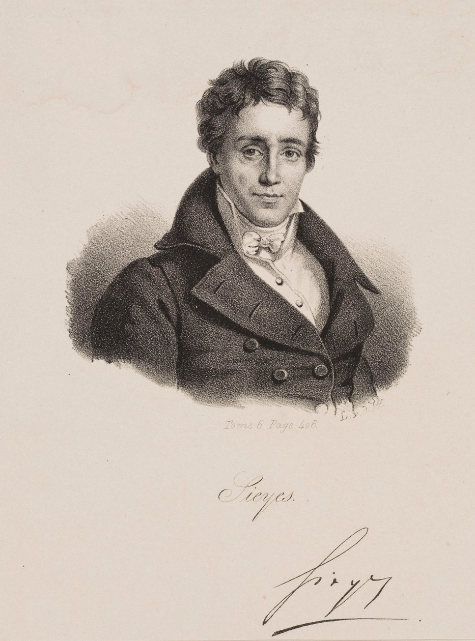 Portrett av Emmanuel Joseph Sieyès av Francois Seraphin Delpech