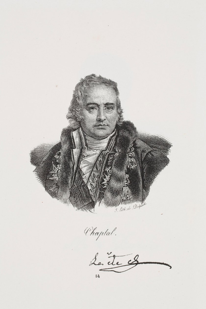 Portrett av Jean Antoine Chaptal av Francois Seraphin Delpech