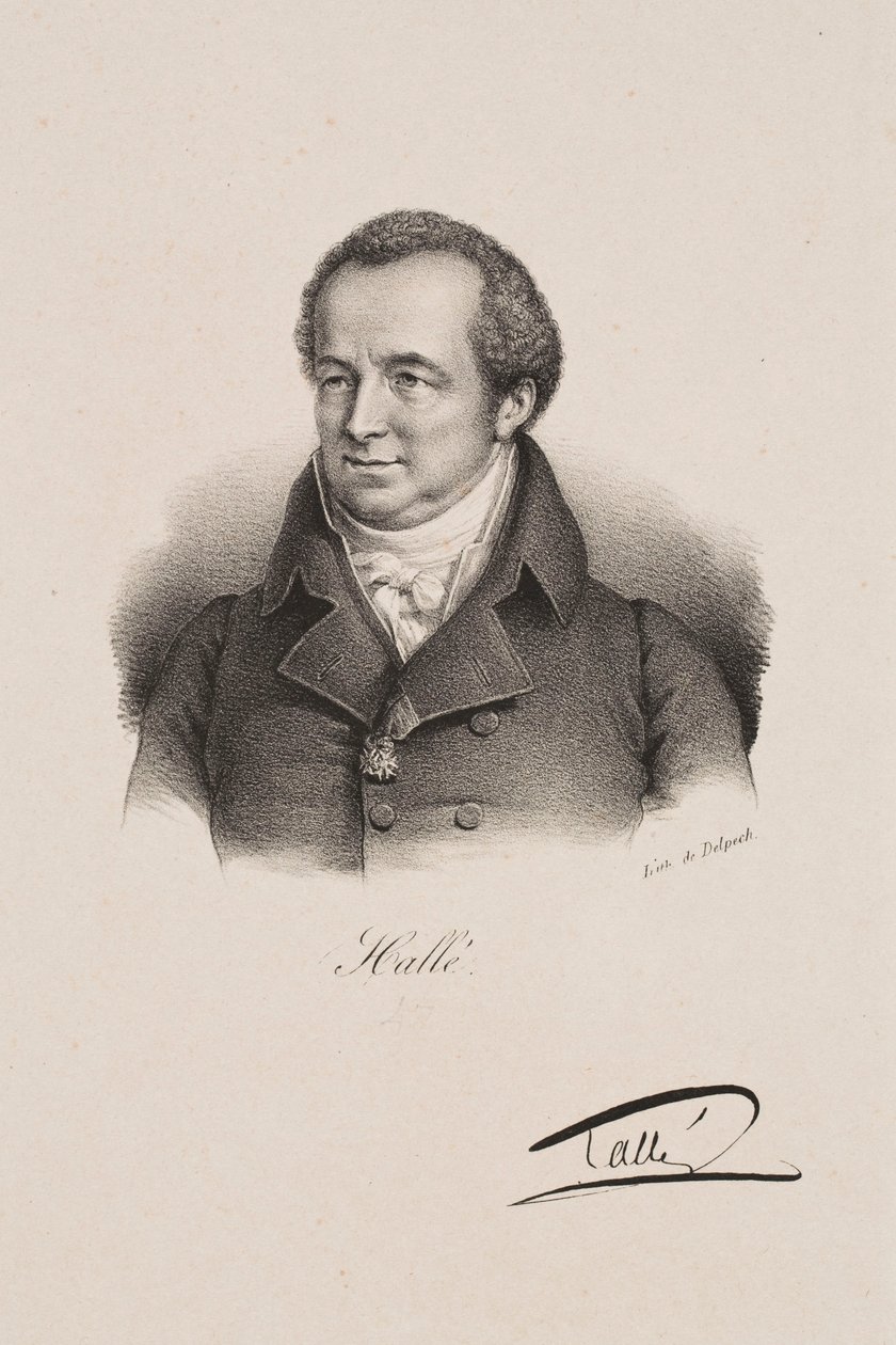 Portrett av Karl Halle av Francois Seraphin Delpech