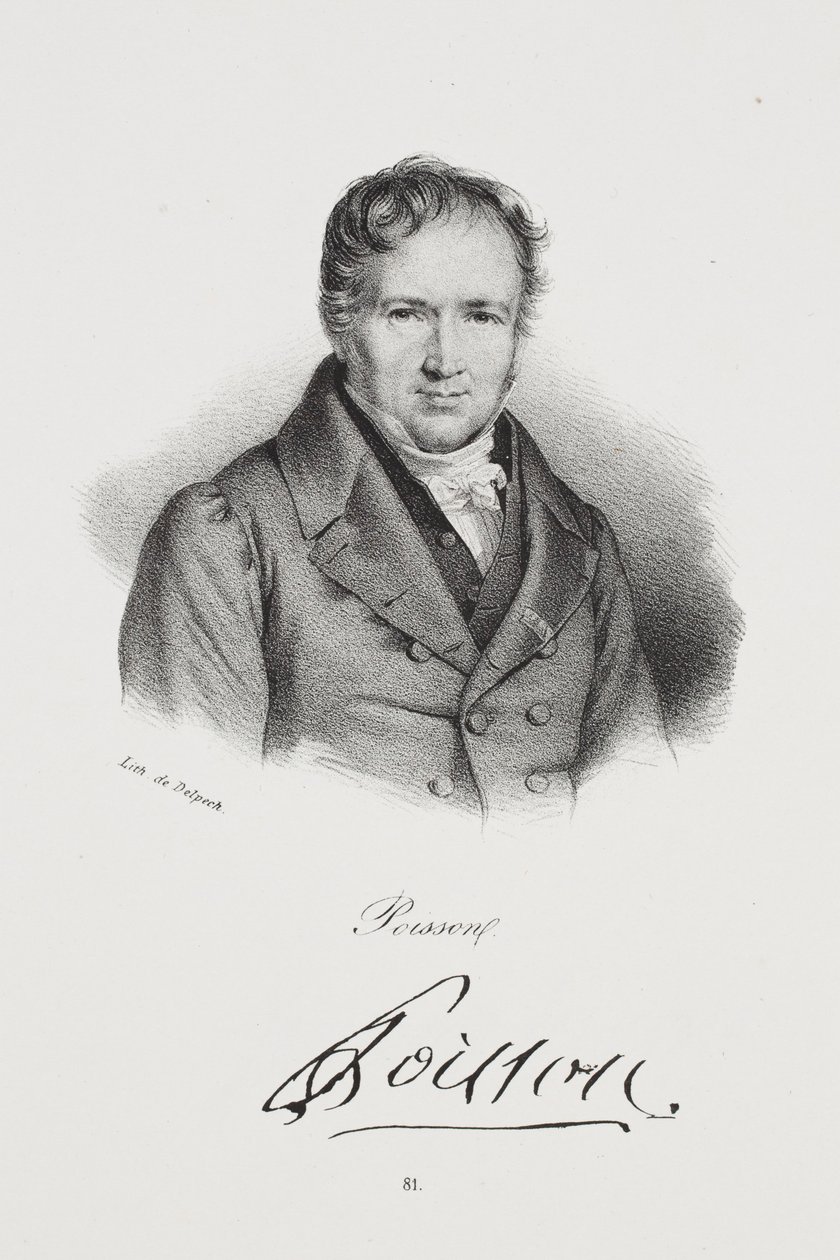 Portrett av Siméon Denis Poisson av Francois Seraphin Delpech