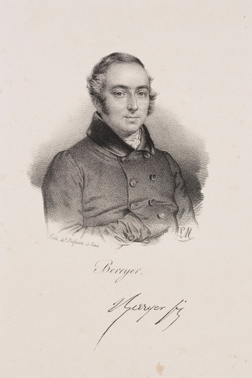 Portrett av politikeren Pierre-Antoine Berryer av Francois Seraphin Delpech