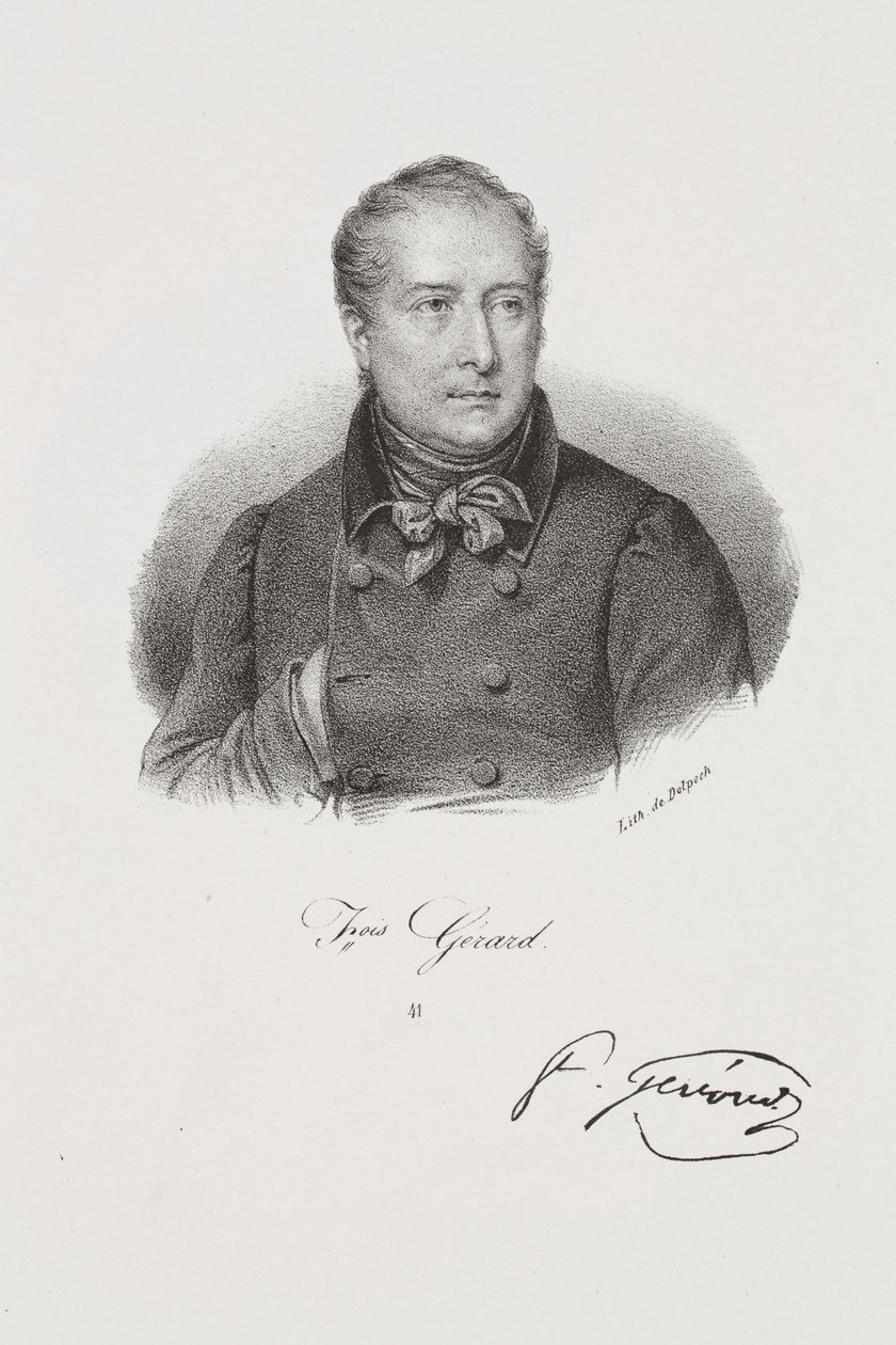 Portrett av maleren François Gérard av Francois Seraphin Delpech