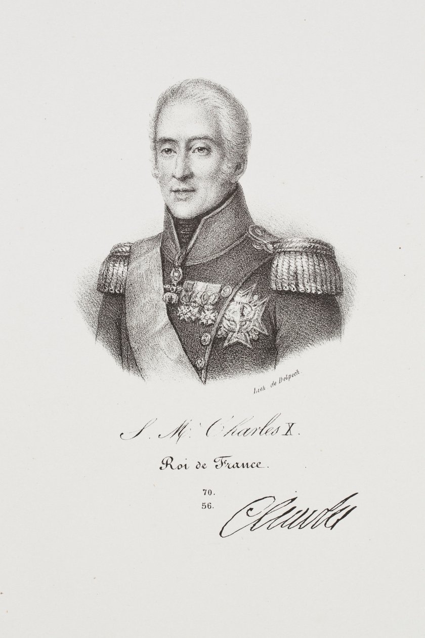 Portrett av kong Karl X av Francois Seraphin Delpech