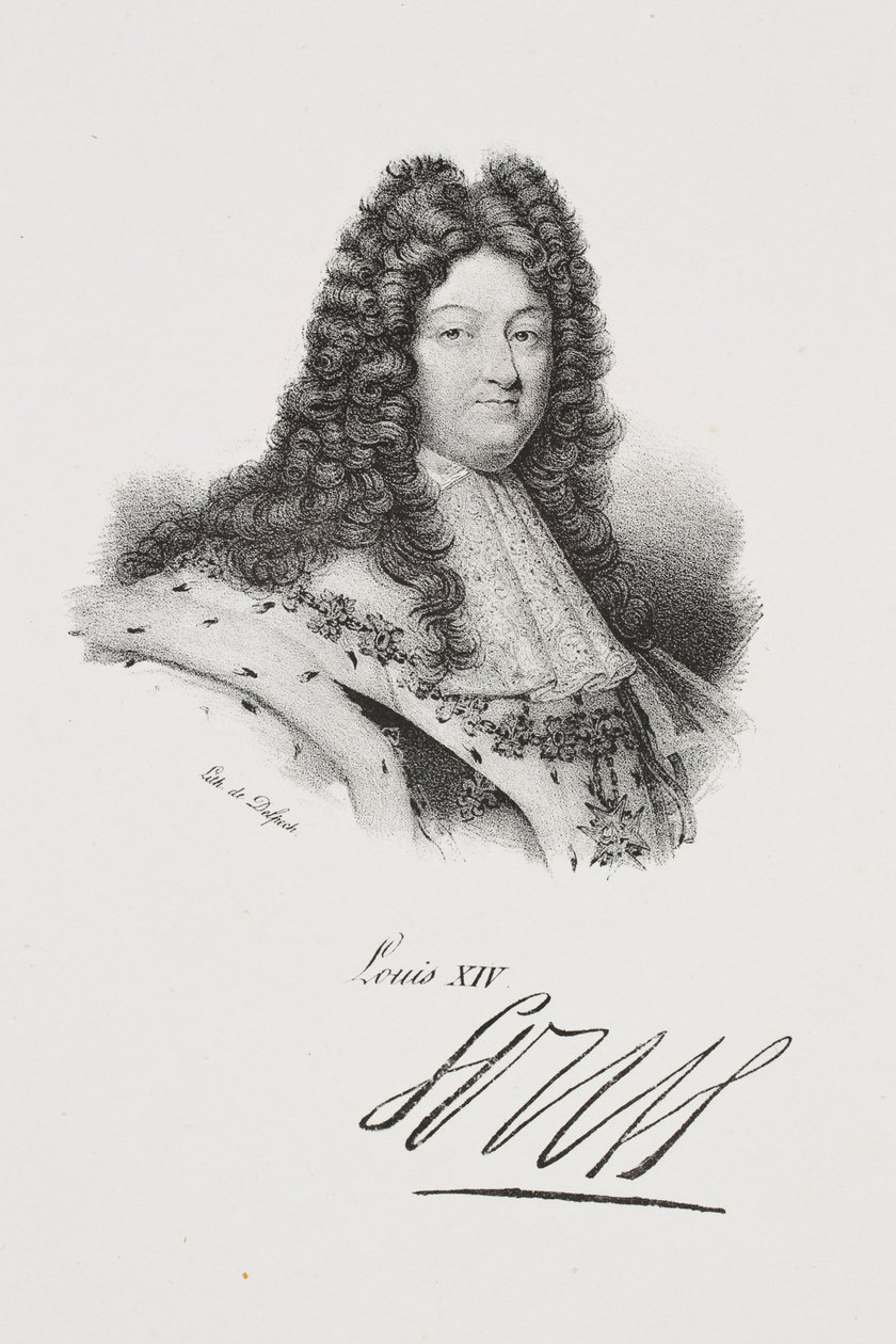 Portrett av kong Ludvig XIV av Francois Seraphin Delpech
