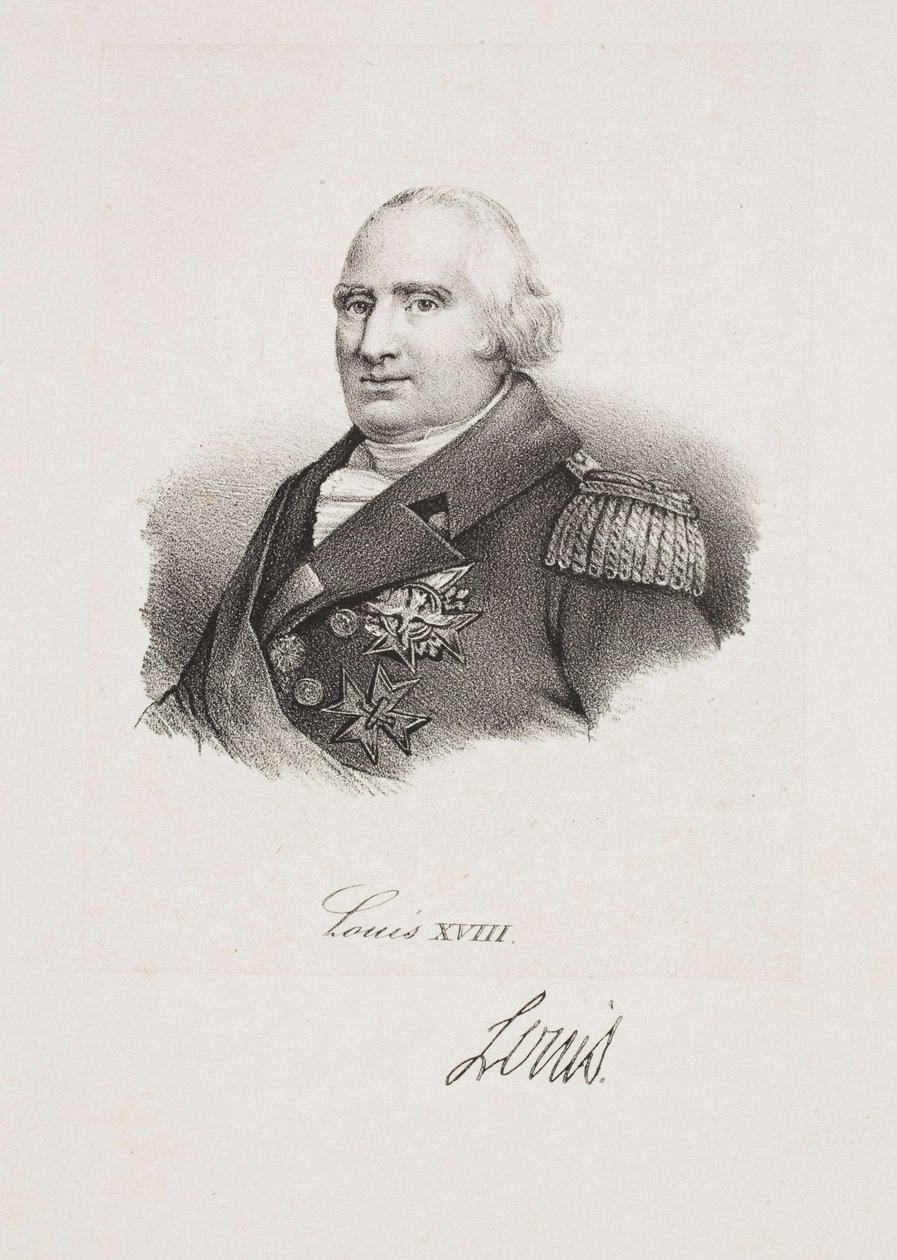 Portrett av kong Ludvig XVIII av Francois Seraphin Delpech