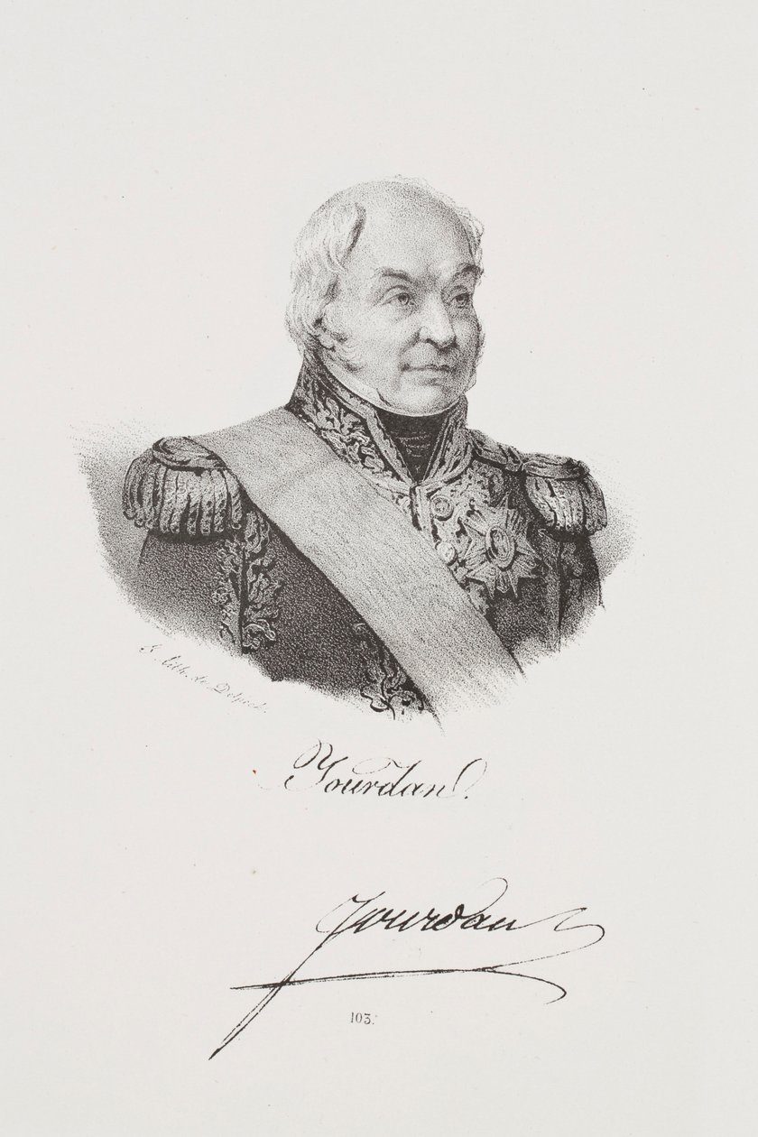 Portrett av marskalk Jean-Baptiste Jourdan av Francois Seraphin Delpech
