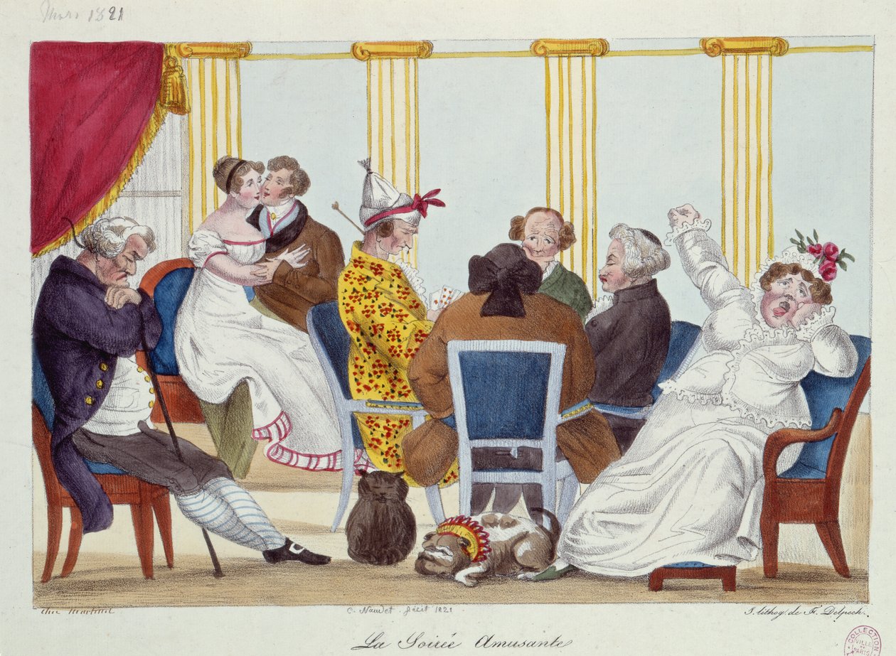 Den morsomme kvelden, 1821 av Francois Seraphin Delpech