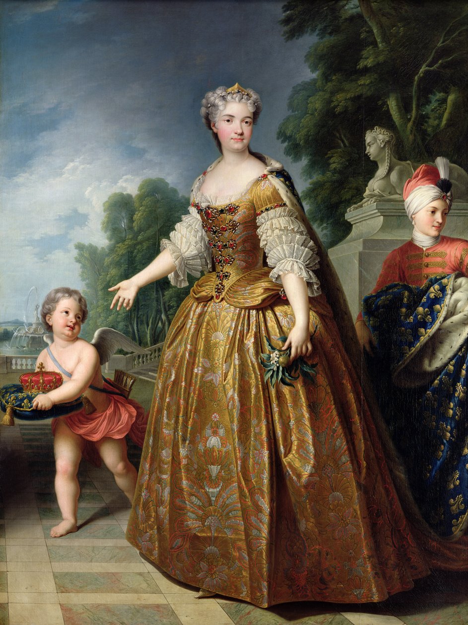 Portrett av Marie Leczinska (1703-68) etter 1725 av Francois Stiemart
