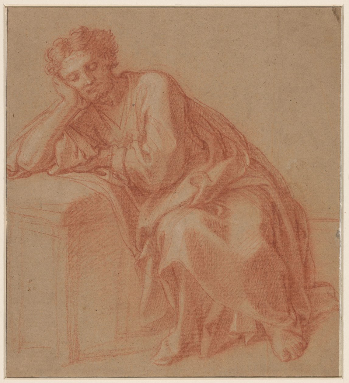 Studie av en hvilende mann av Francois Verdier