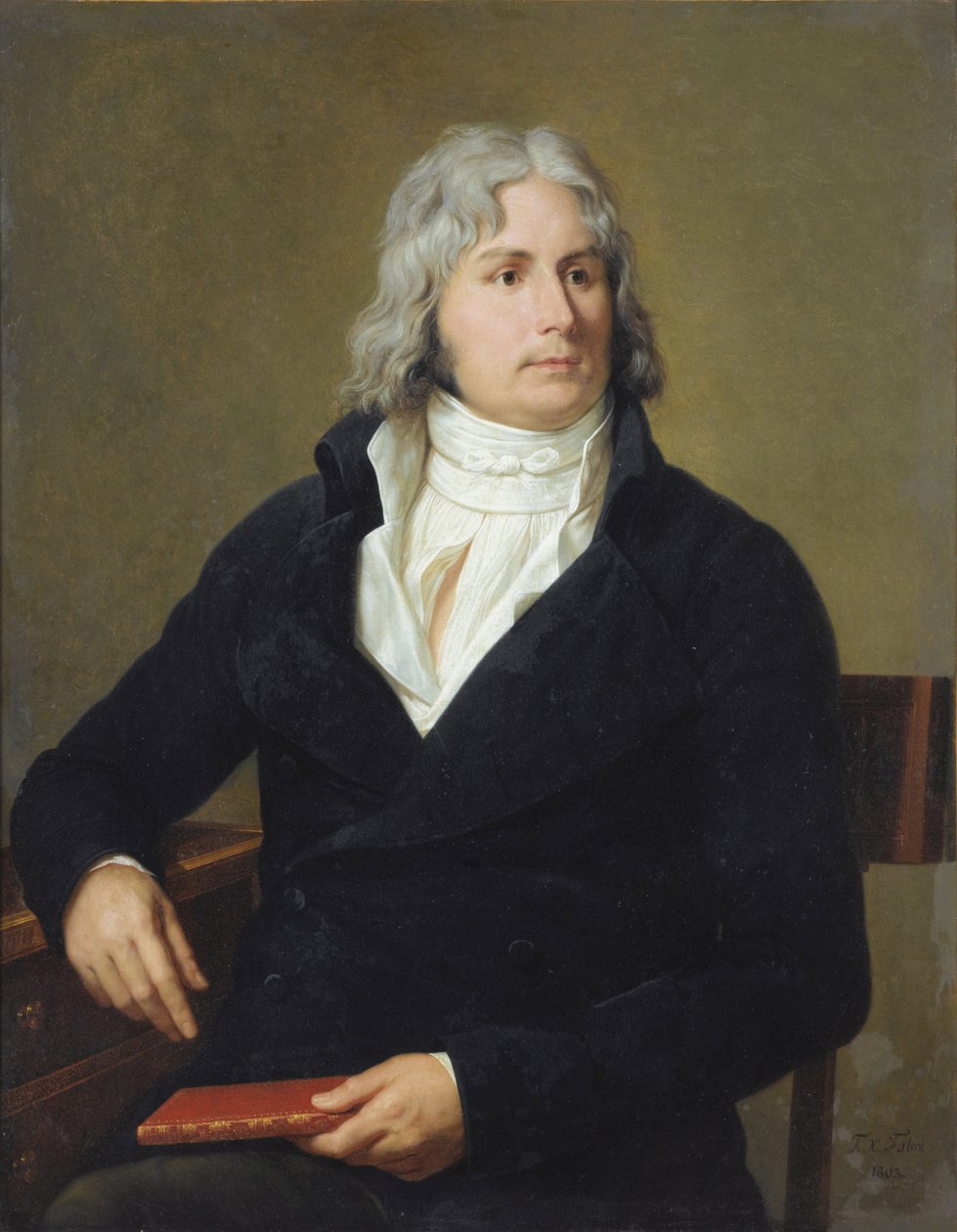 Portrett av Louis-Francois (Louis Francois) Bertin dit Bertin l