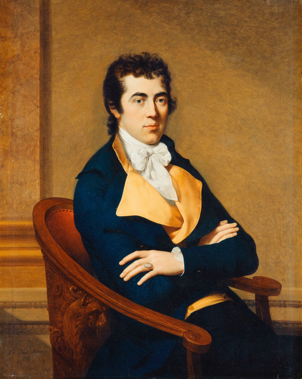 Portrett av Henry Richard Vassall Fox, 3rd Lord Holland av Francois Xavier Fabre