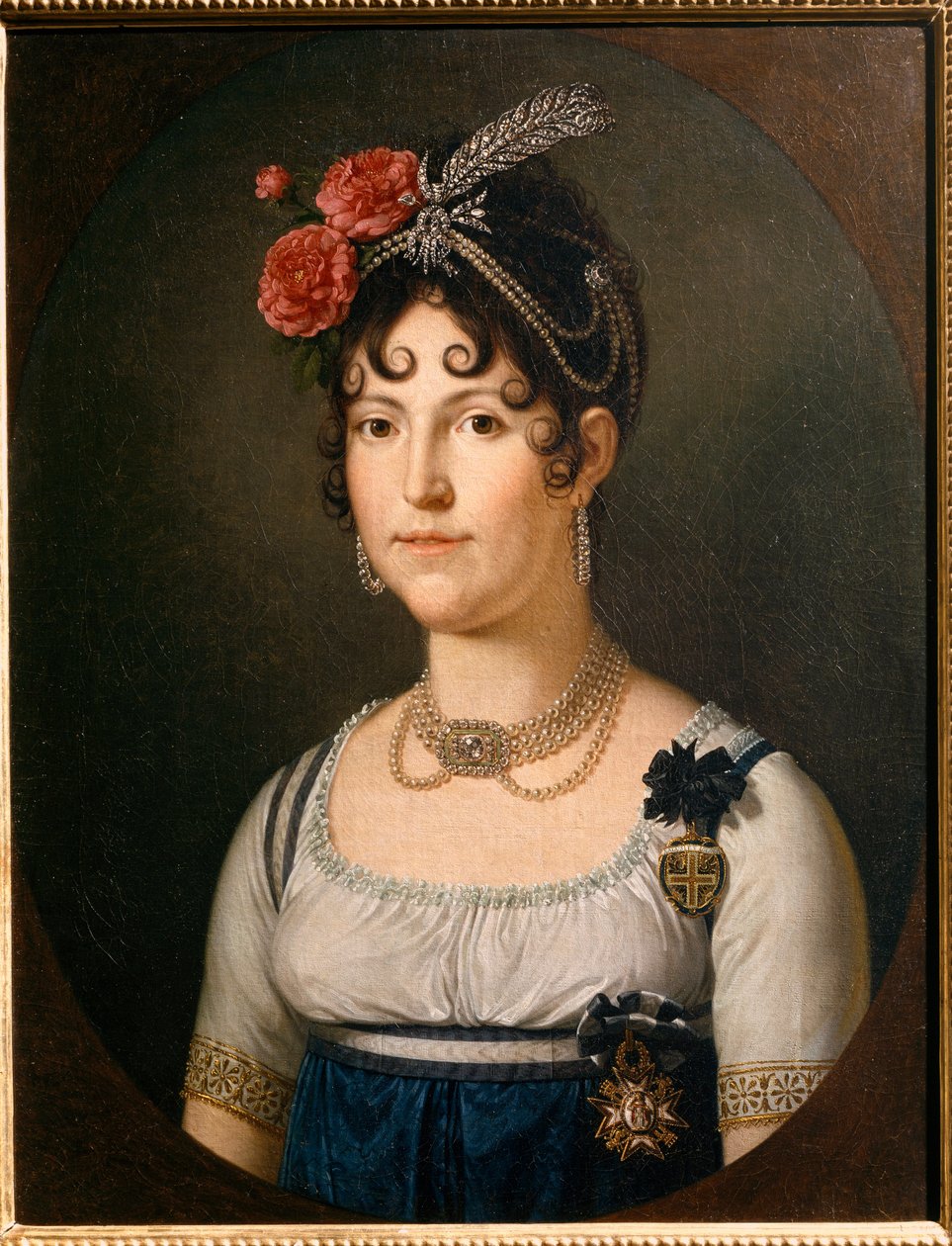 Portrett av Maria Luisa av Spania, hertuginne av Lucca. 1800-tallet (maleri) av Francois Xavier Fabre