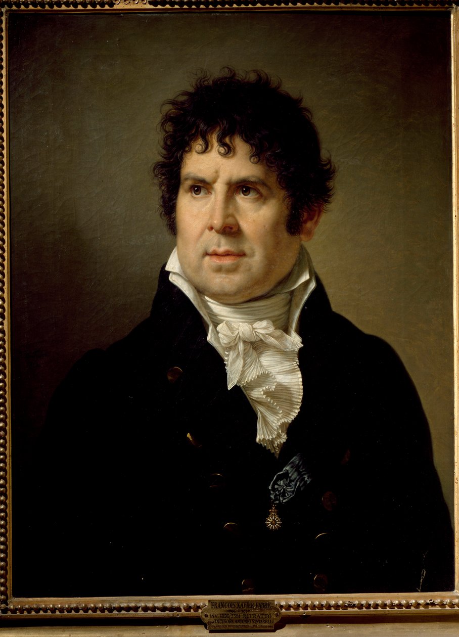 Portrett av gravøren Giovanni Antonio Santarelli av Francois Xavier Fabre