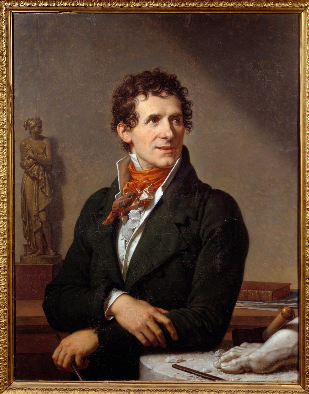 Portrett av billedhuggeren Antonio Canova (1757-1822) Maleri av Xavier Fabre (1766-1837) 1812 Dim. 0,91x0,7 m Montpellier, musee Fabre - Portrett av den italienske billedhuggeren Antonio Canova (1757-1822). Maleri av Francois Xavier Fabre (1766-1837) av Francois Xavier Fabre