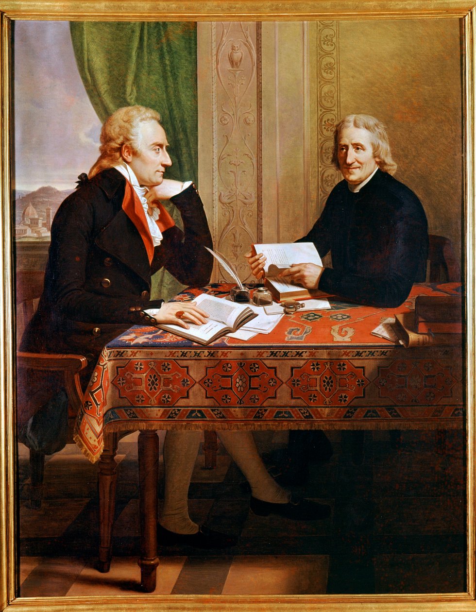 Vittorio Alfieri med Abbe Tommaso Galuso (maleri) av Francois Xavier Fabre