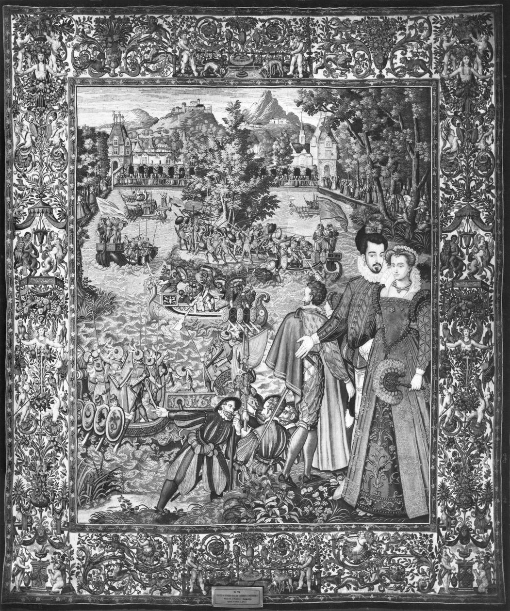 Vannfestival for Henri III (1551–89) og Louise de Lorraine (1553–1601) Brussels verksted, ca. 1580 av Francois after Quesnel