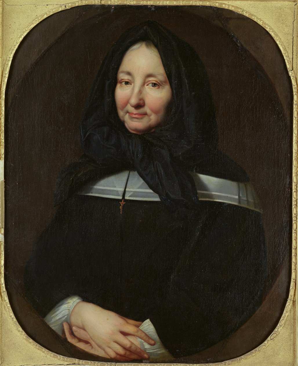 Portrett av Madame Marie Bonneau de Miramion (1629-96) ca. 1690 av Jean François de Troy