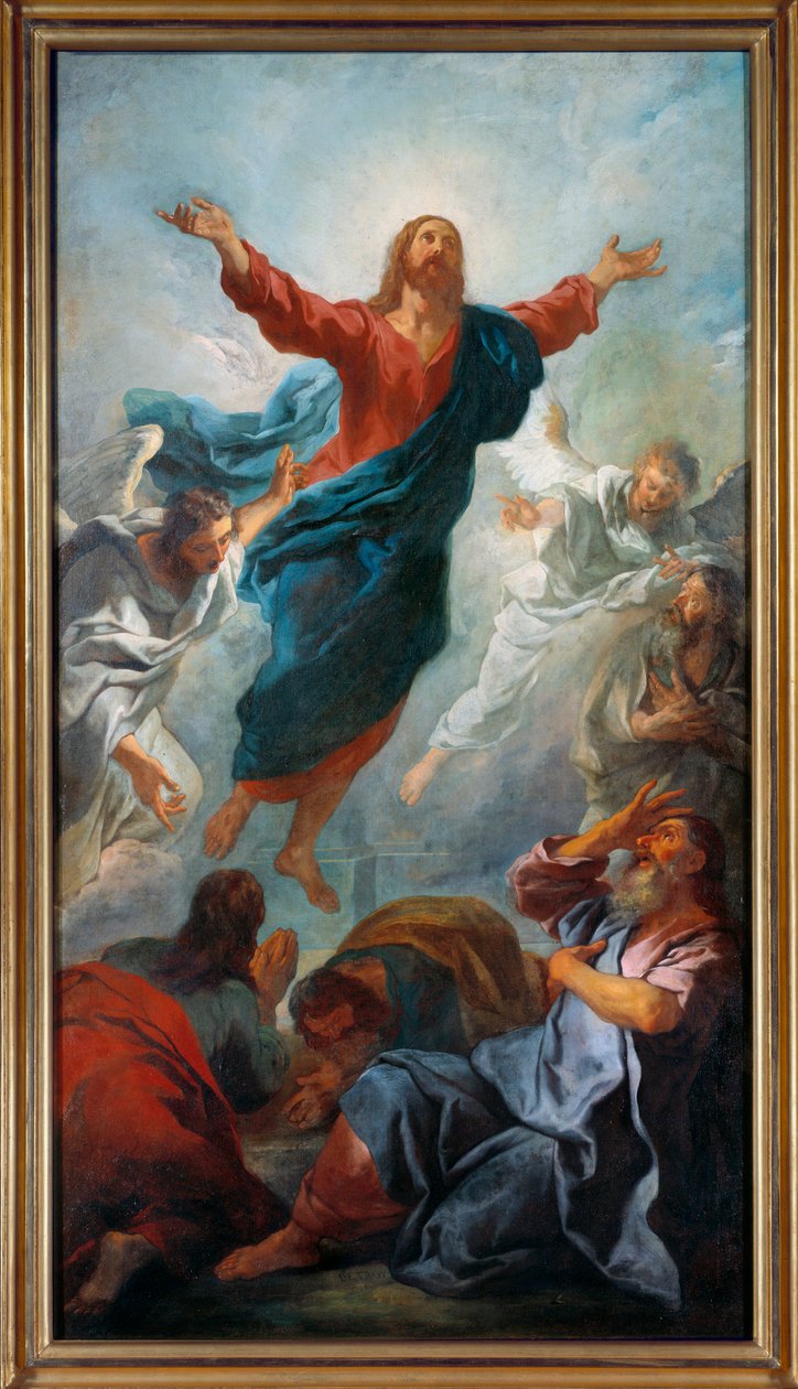 Oppstigningen. Maleri av Jean Francois De Troy av Francois de Troy