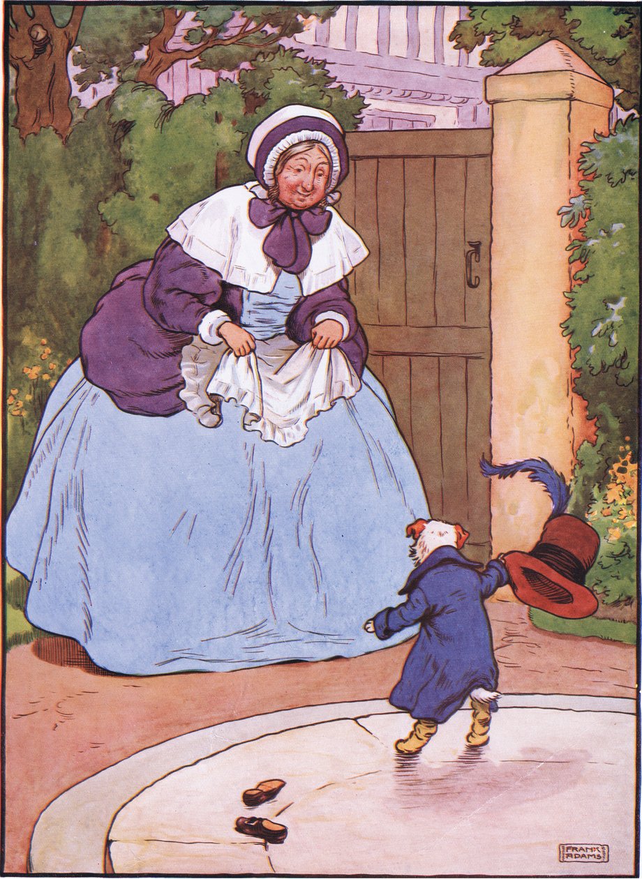 Damen gjorde en sløyd, hunden gjorde en bue, damen sa din tjener, hunden sa-bue-wow, 1930-tallet av Frank Adams