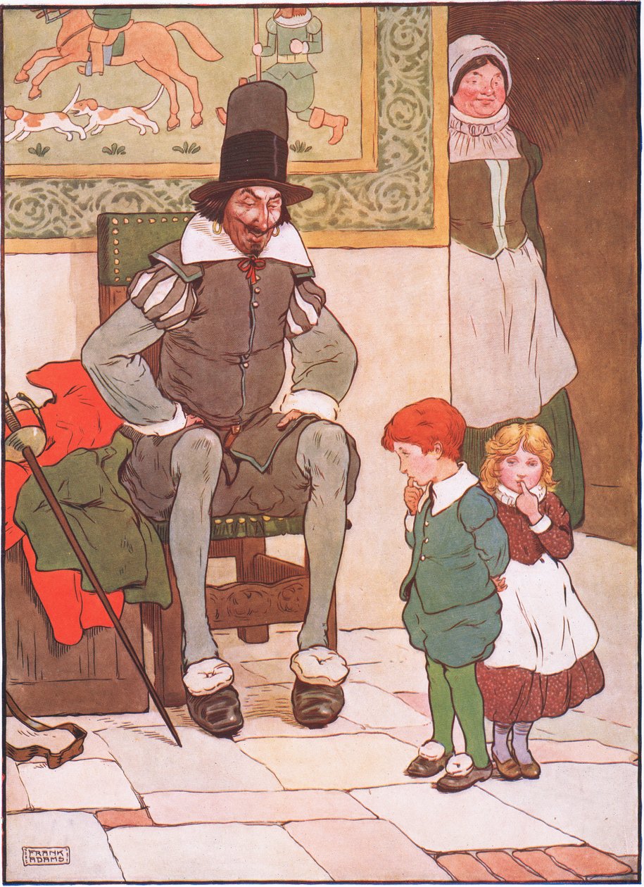 Onkelen tok gutten og jenta og ba dem ikke frykte., 1930-tallet av Frank Adams