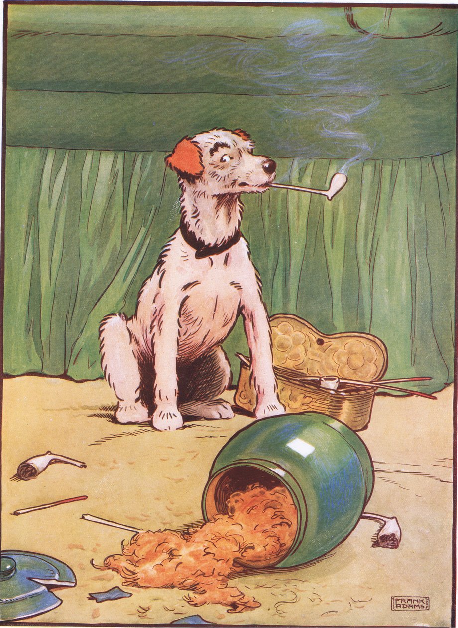 Da hun kom tilbake, røykte han pipe, 1930-tallet av Frank Adams