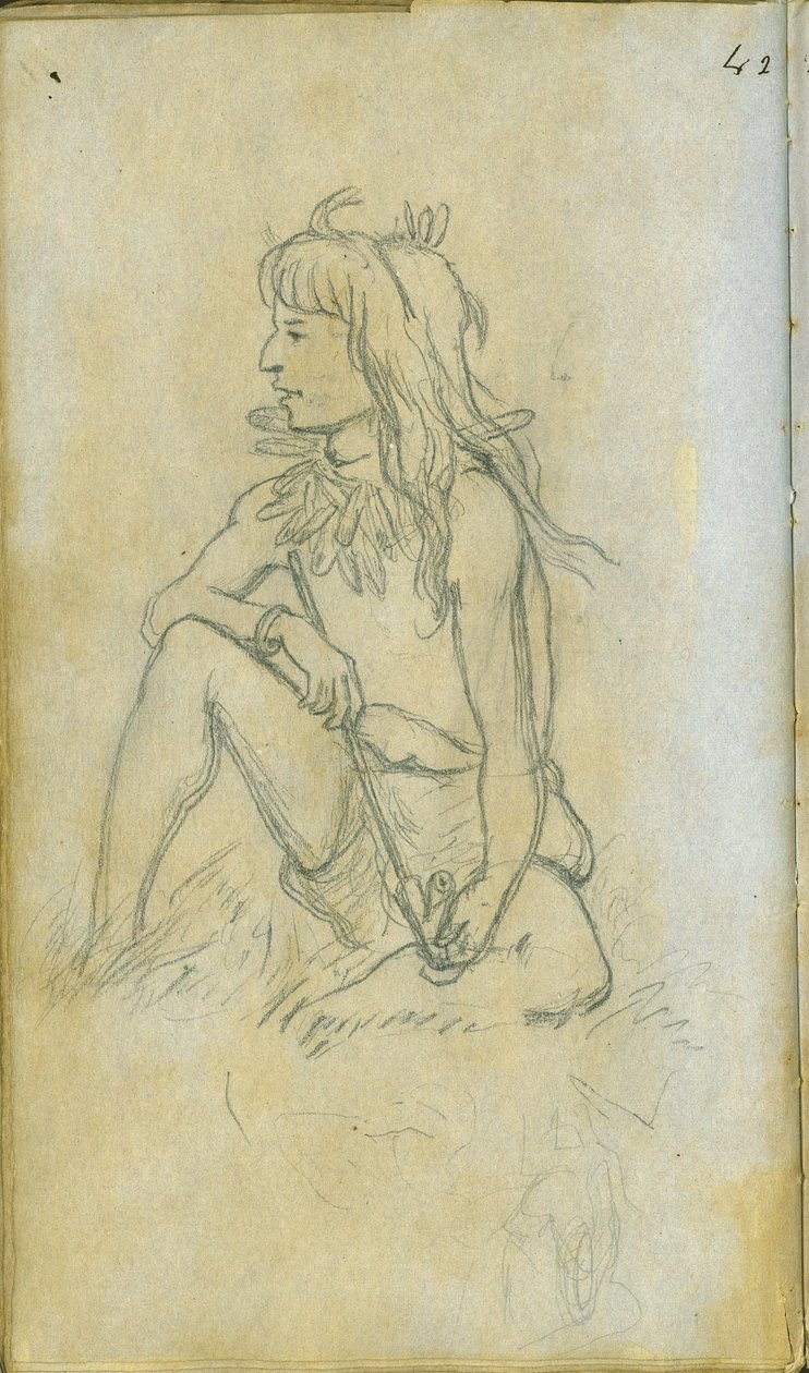 Figurtegning, 1851 av Frank Blackwell Mayer