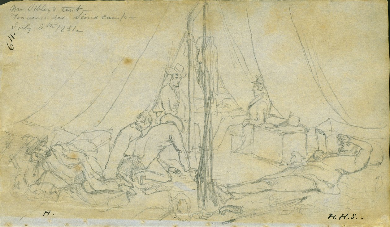 Mr. Sibleys telt, 6. juli 1851 av Frank Blackwell Mayer