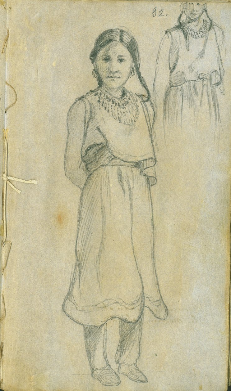 Indiansk kvinne, 1851 av Frank Blackwell Mayer