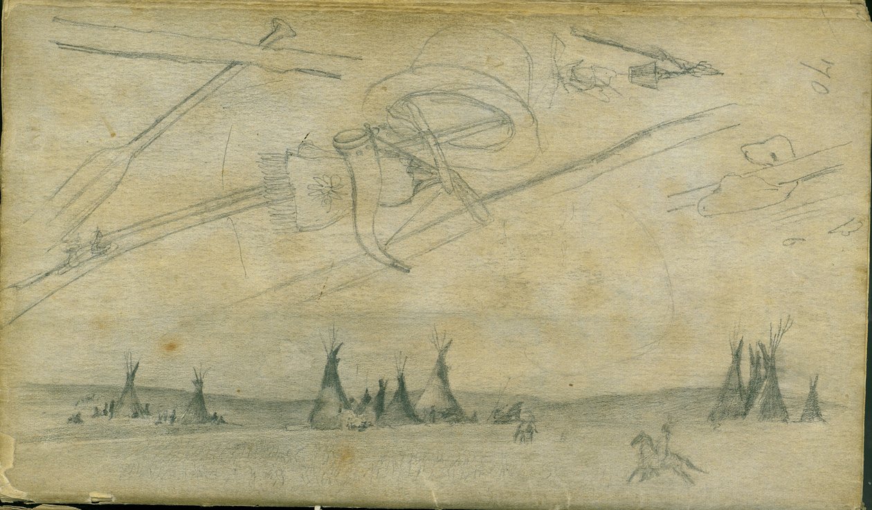 Skisser, 1851 av Frank Blackwell Mayer