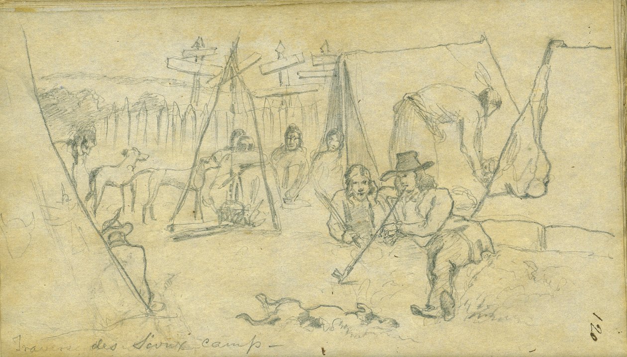 Traverse des Sioux leir, 1851 av Frank Blackwell Mayer