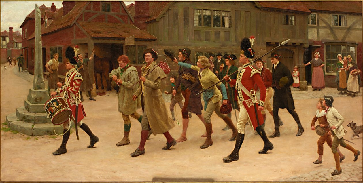 Følg tromme, 1914 av Frank Dadd