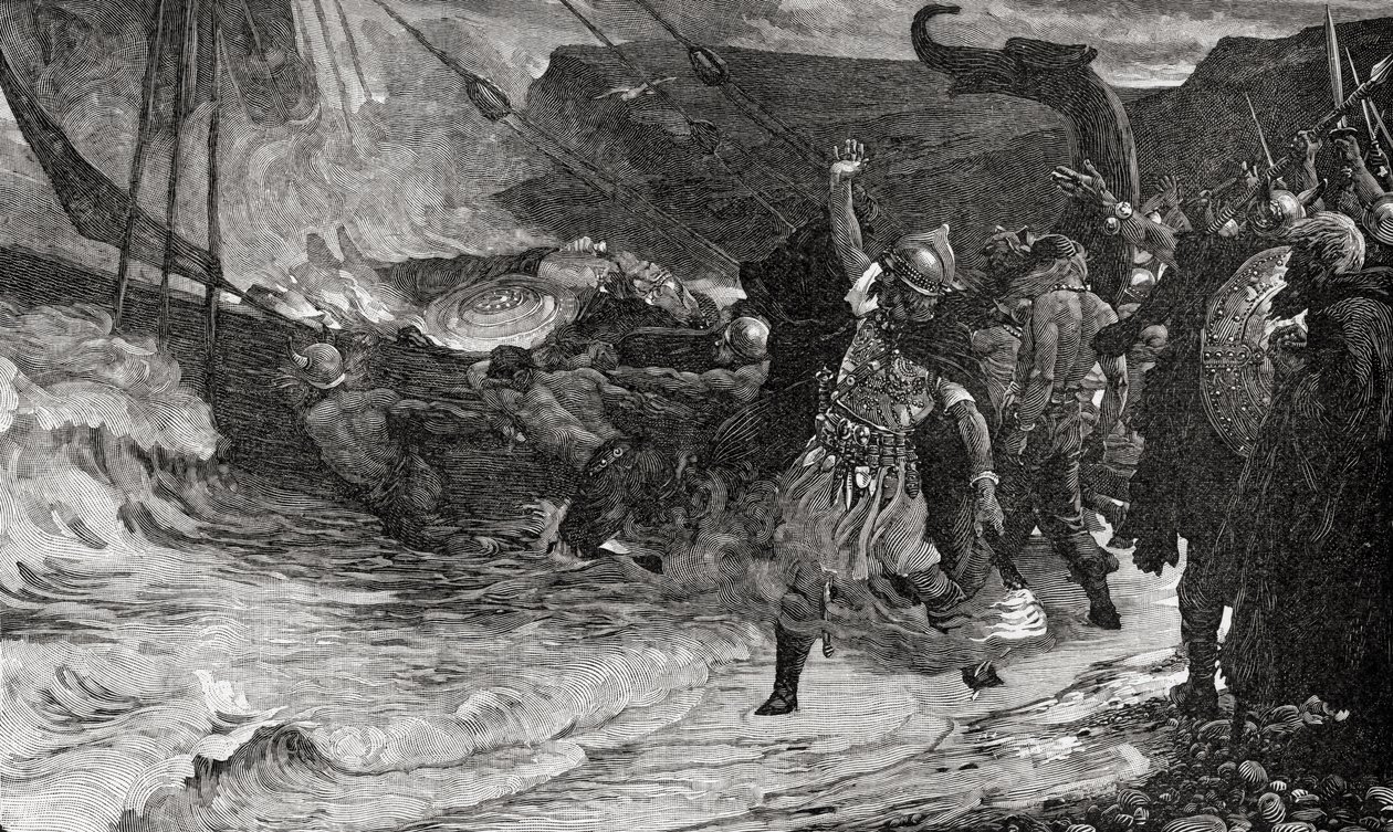 The Funeral of a Viking, fra boken 
