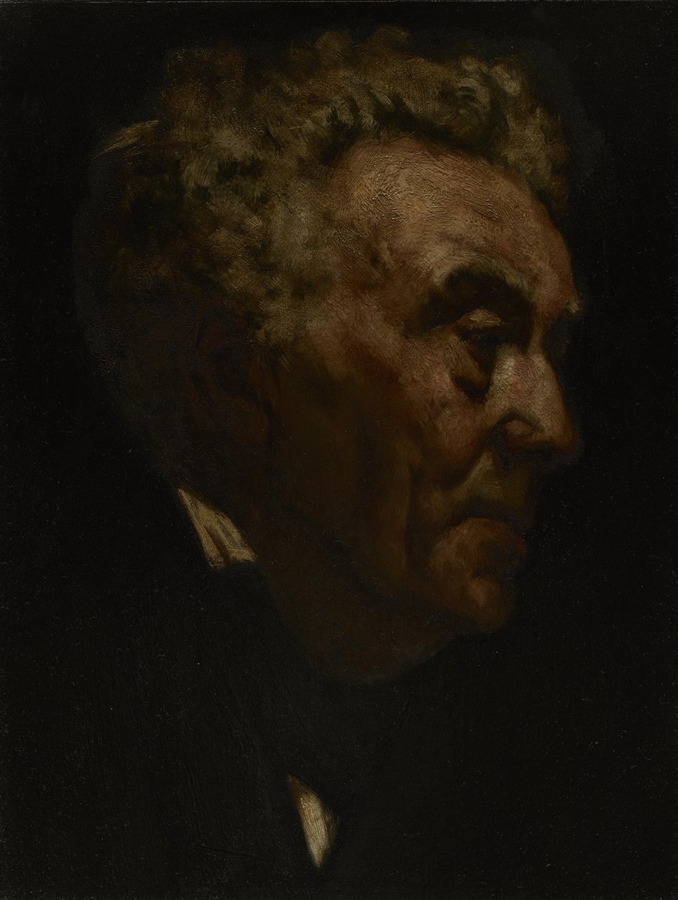 Portrett av en gammel mann av Frank Duveneck