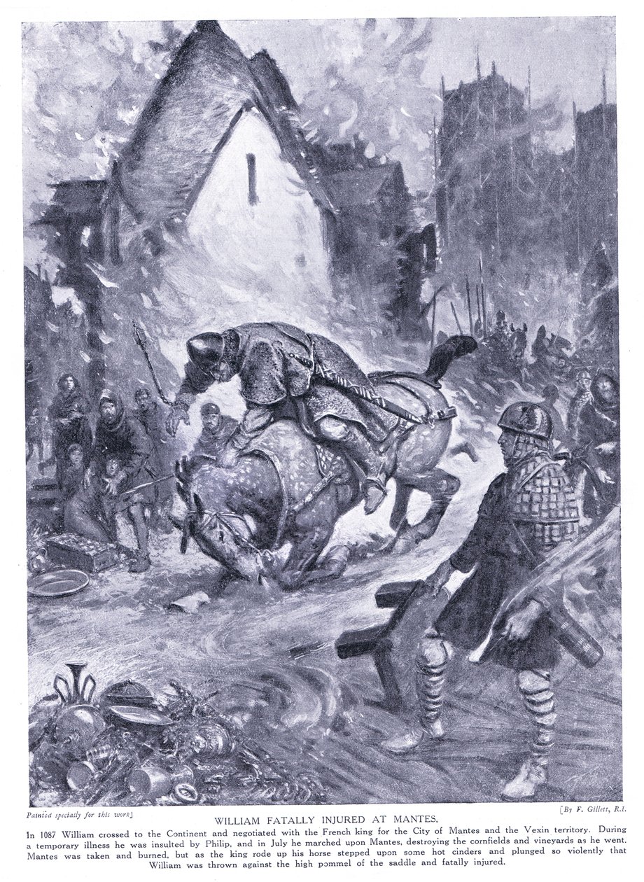 William dødelig skadet i Nantes, 1920-tallet av Frank Gillett