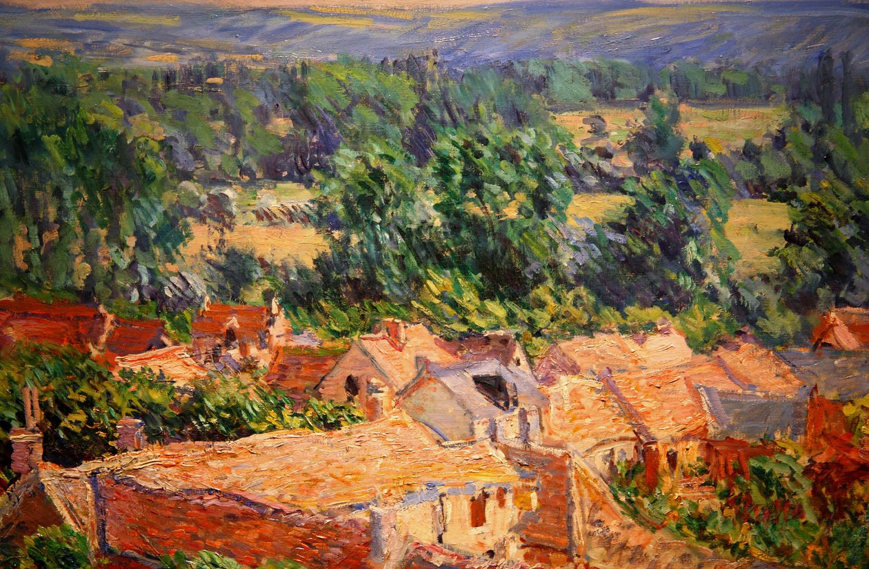 Utsikt over landsbyen Giverny av Frank Kovalchek