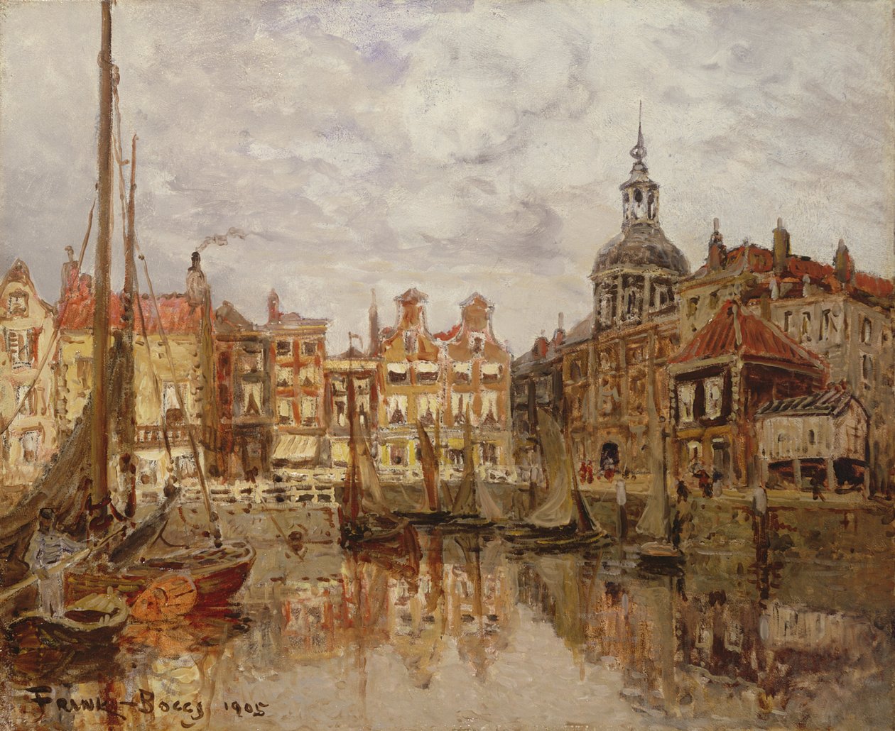 En havn, 1905 av Frank Myers Boggs