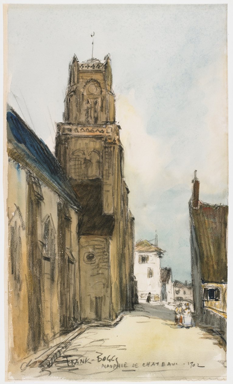 Nauphie de Chatêau, 1902 (wc og grafitt på papir) av Frank Myers Boggs
