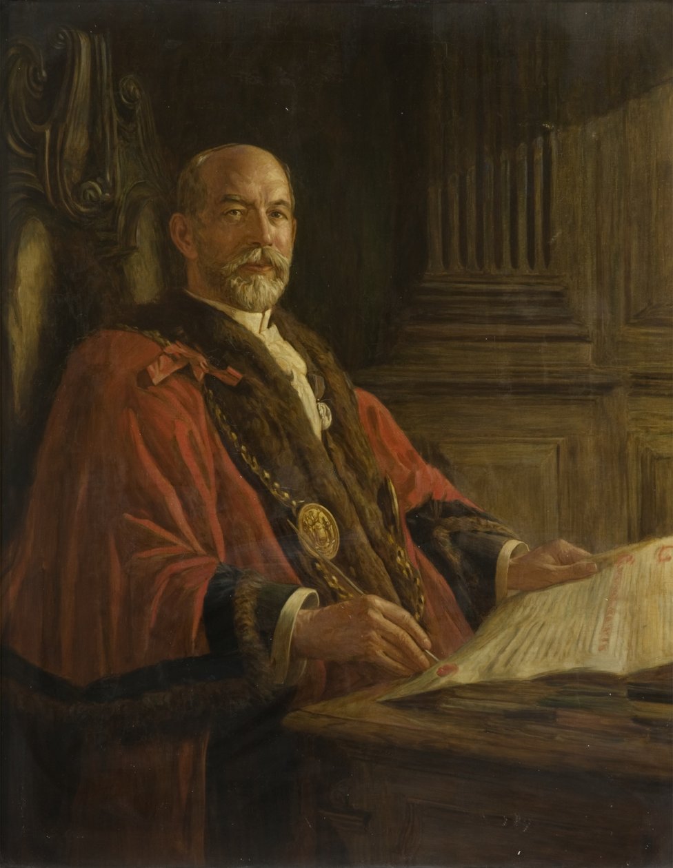 Portrett av rådmann Robert Readhead av Frank Stanley Ogilvie
