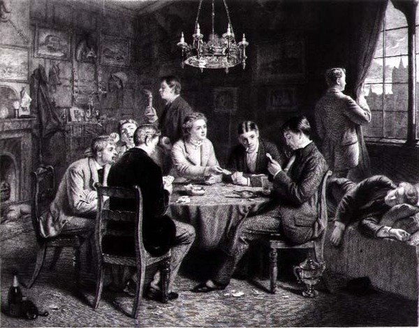 Reverie - A Voice from Far Away, gravert av Robert W. Macbeth (1848-1910) pub. av Thomas McLean av Frank (after) Dicksee